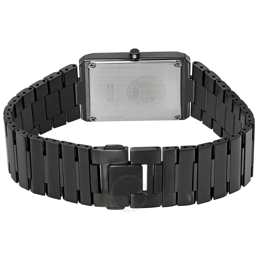 Citizen Eco-Drive Stiletto Black Dial Black Ion-plated Unisex Watch AR3107-57E - Dawson Watches #3