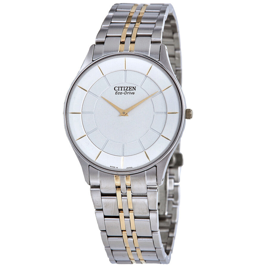 Citizen Eco-Drive Stiletto White Dial Men's Watch AR3014-56A - Dawson Watches