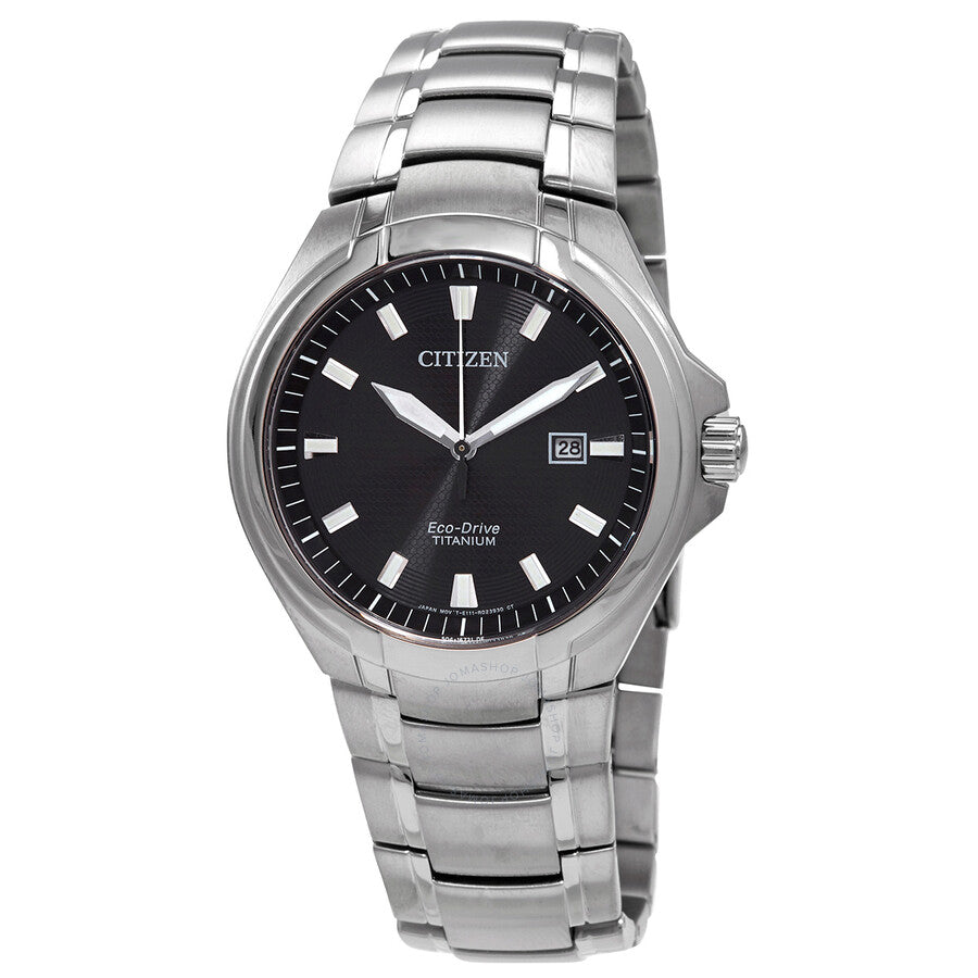 Citizen Eco-Drive Super Titanium Black Dial Men's Watch BM7430-89E - Dawson Watches