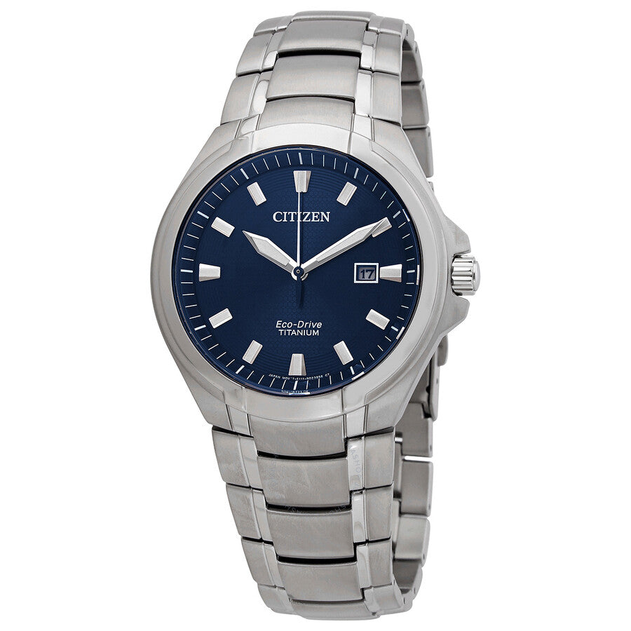 Citizen Eco-Drive Super Titanium Blue Dial Men's Watch BM7430-89L - Dawson Watches