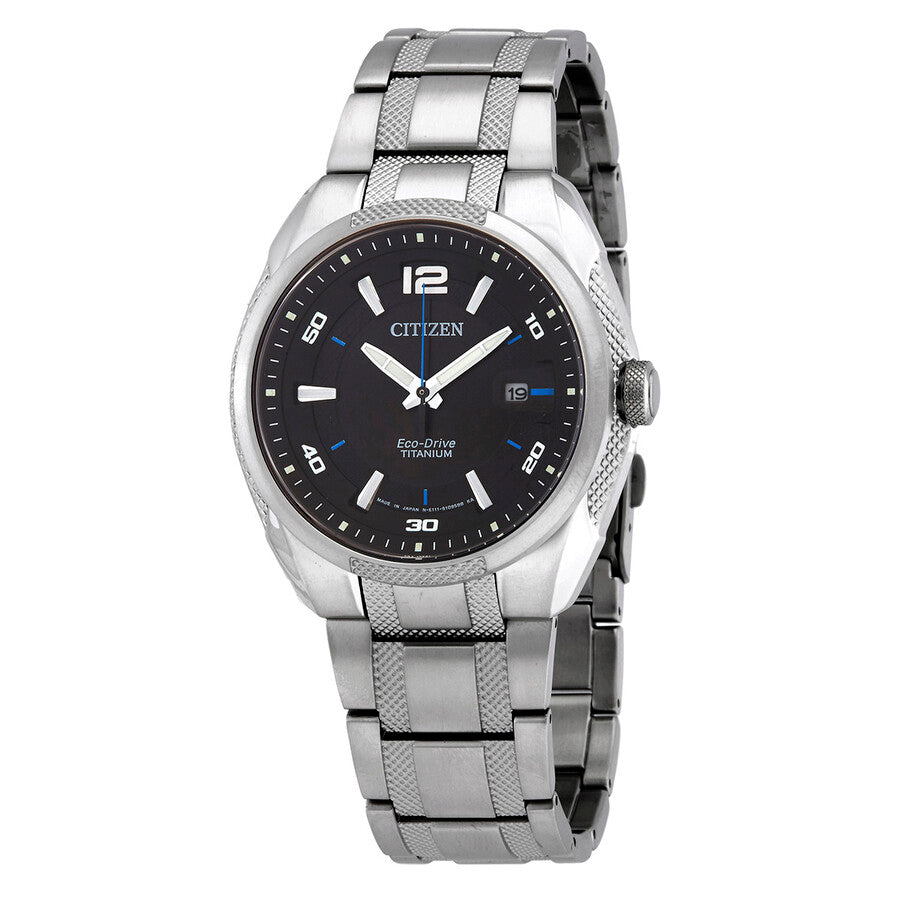 Citizen Eco-Drive Titanium Black Dial Men's Watch BM6901-55E - Dawson Watches