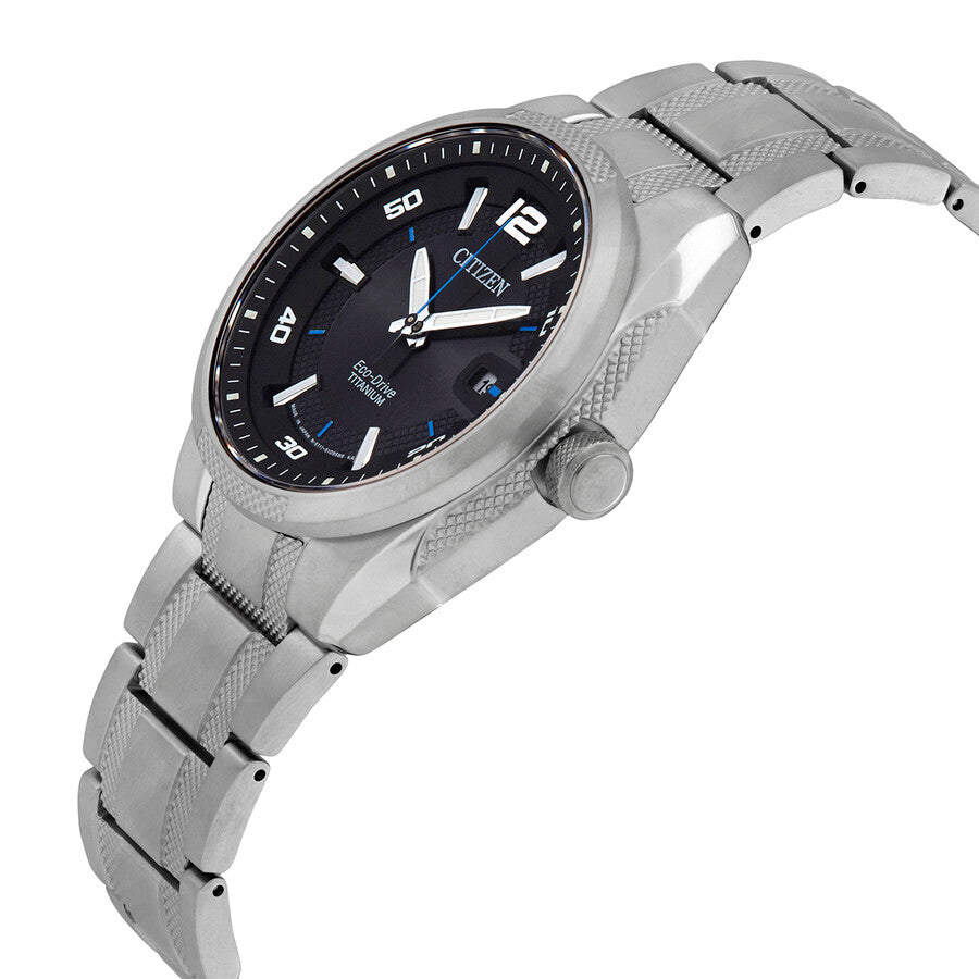 Citizen Eco-Drive Titanium Black Dial Men's Watch BM6901-55E - Dawson Watches #2