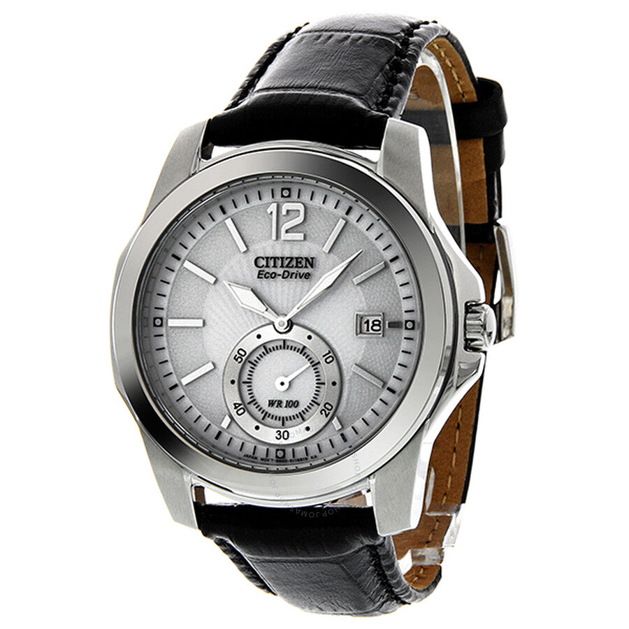 Citizen Eco-Drive White and Grey Dial Stainless Steel Men's Watch BV1090-06A - Dawson Watches