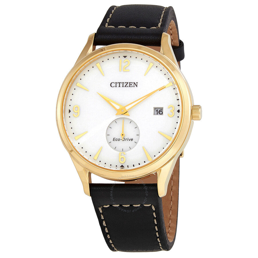 Citizen Eco-Drive White Dial Black Leather Men's Watch BV1118-17A - Dawson Watches