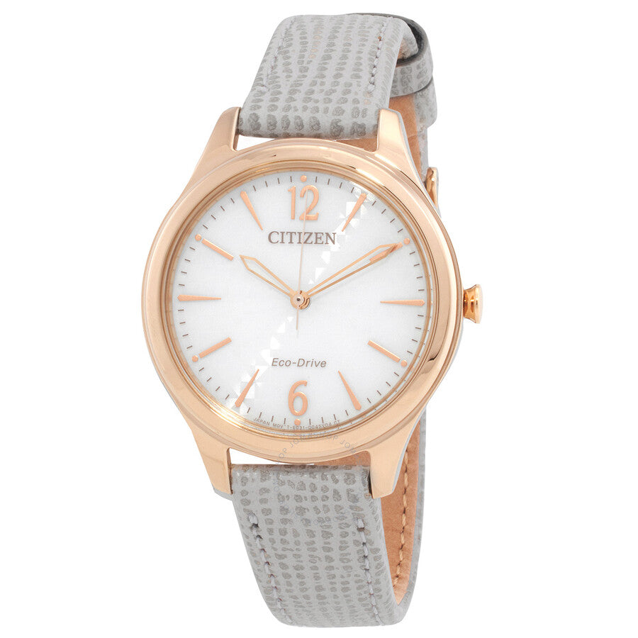 Citizen Eco-Drive White Dial Ladies Watch EM0509-10A - Dawson Watches