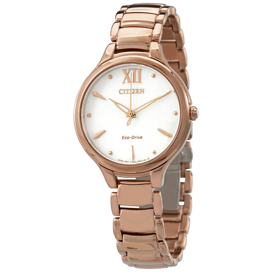 Citizen Eco-Drive White Dial Ladies Watch EM0553-85A - Dawson Watches