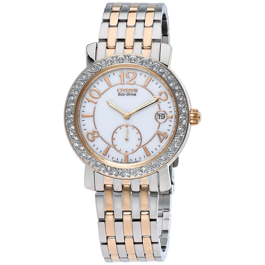 Citizen Eco-Drive White Dial Ladies Watch EV1016-58A - Dawson Watches
