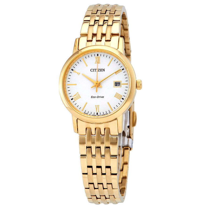Citizen Eco-Drive White Dial Ladies Watch EW1582-54A - Dawson Watches