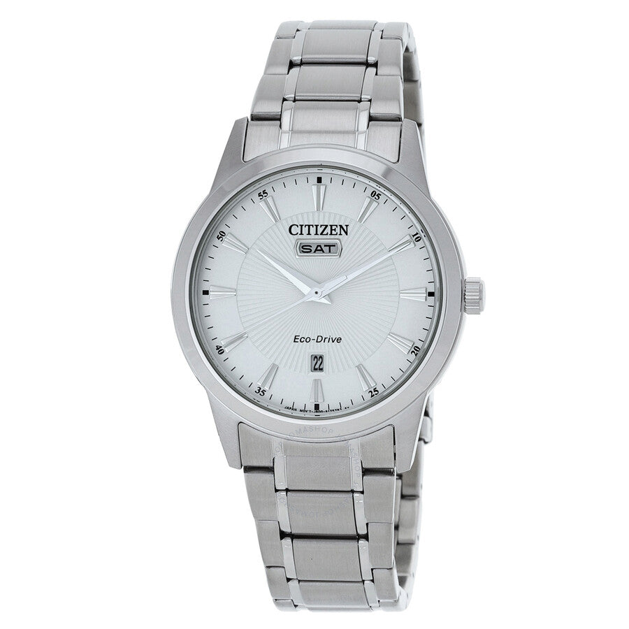 Citizen Eco-Drive White Dial Men's Watch AW0100-51A - Dawson Watches
