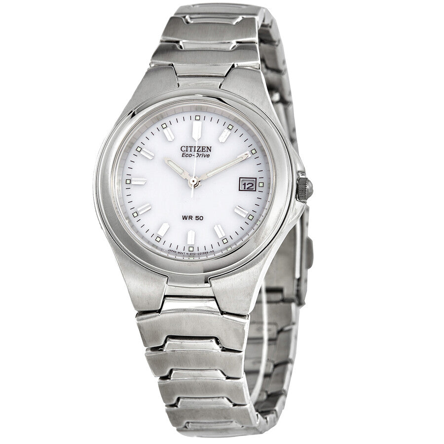 Citizen Eco-Drive White Dial Stainless Steel 35mm Watch BM0530-58A - Dawson Watches