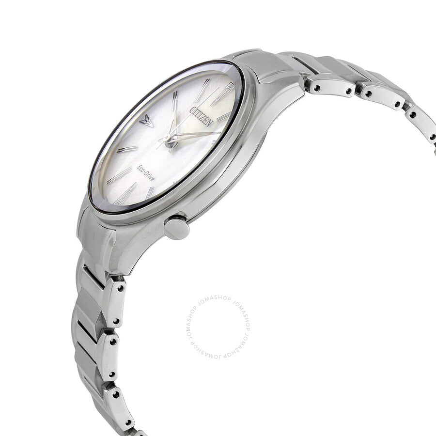 Citizen Eco-Drive White Dial Stainless Steel Ladies Watch EM0597-80A - Dawson Watches #2