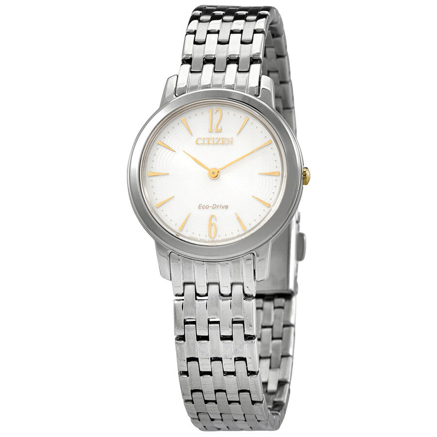 Citizen Eco-Drive White Dial Stainless Steel Ladies Watch EX1498-87A - Dawson Watches