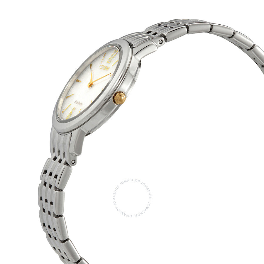 Citizen Eco-Drive White Dial Stainless Steel Ladies Watch EX1498-87A - Dawson Watches #2