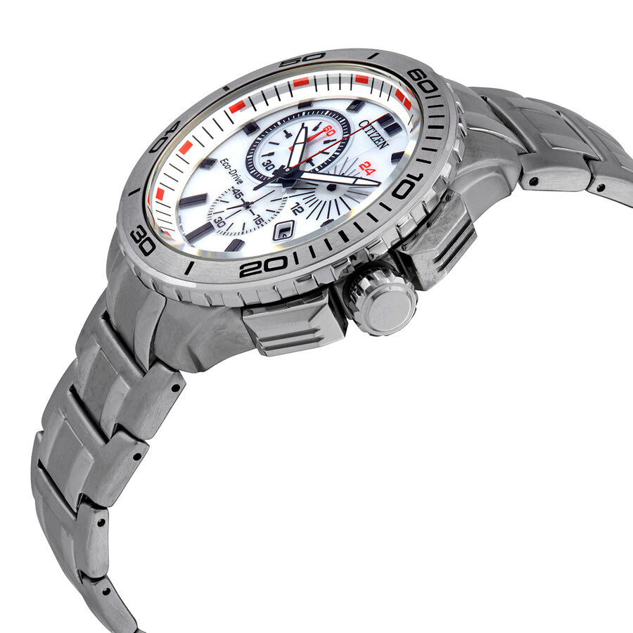 Citizen Eco-Drive White Dial Stainless Steel Men's Watch AT0960-52A - Dawson Watches #2