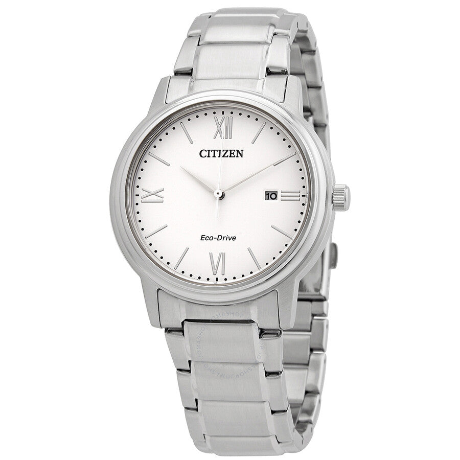 Citizen Eco-Drive White Dial Stainless Steel Men's Watch AW1670-82A - Dawson Watches