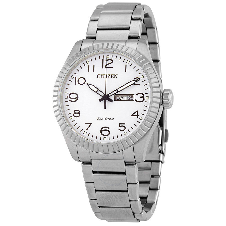 Citizen Eco-Drive White Dial Stainless Steel Men's Watch BM8530-89A - Dawson Watches