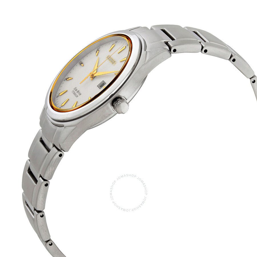 Citizen Eco-Drive White Dial Titanium Ladies Watch EW2470-87B - Dawson Watches #2