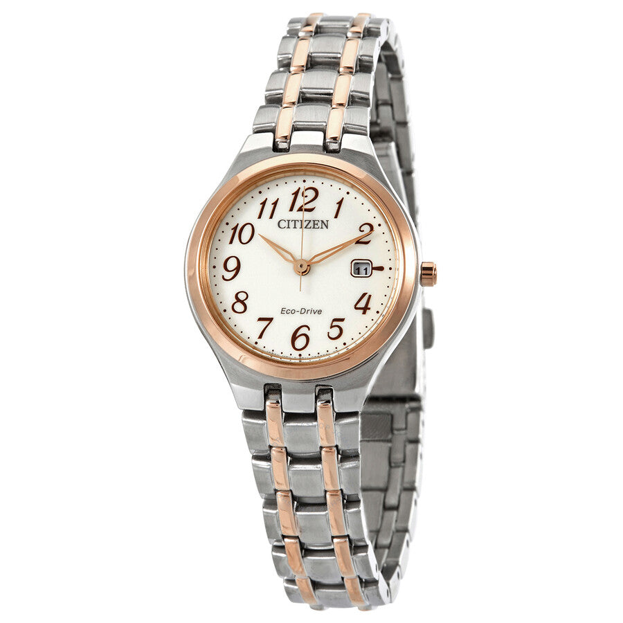 Citizen Eco-Drive White Dial Two-tone Ladies Watch EW2486-87A - Dawson Watches