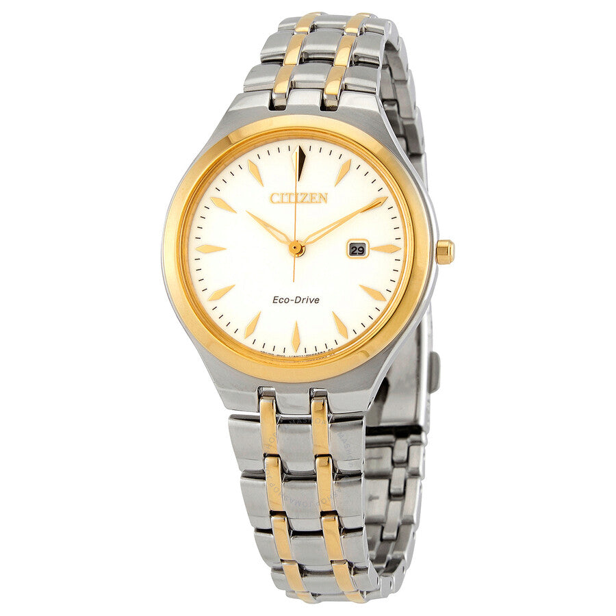 Citizen Eco-Drive White Dial Two-tone Ladies Watch EW2494-89B - Dawson Watches
