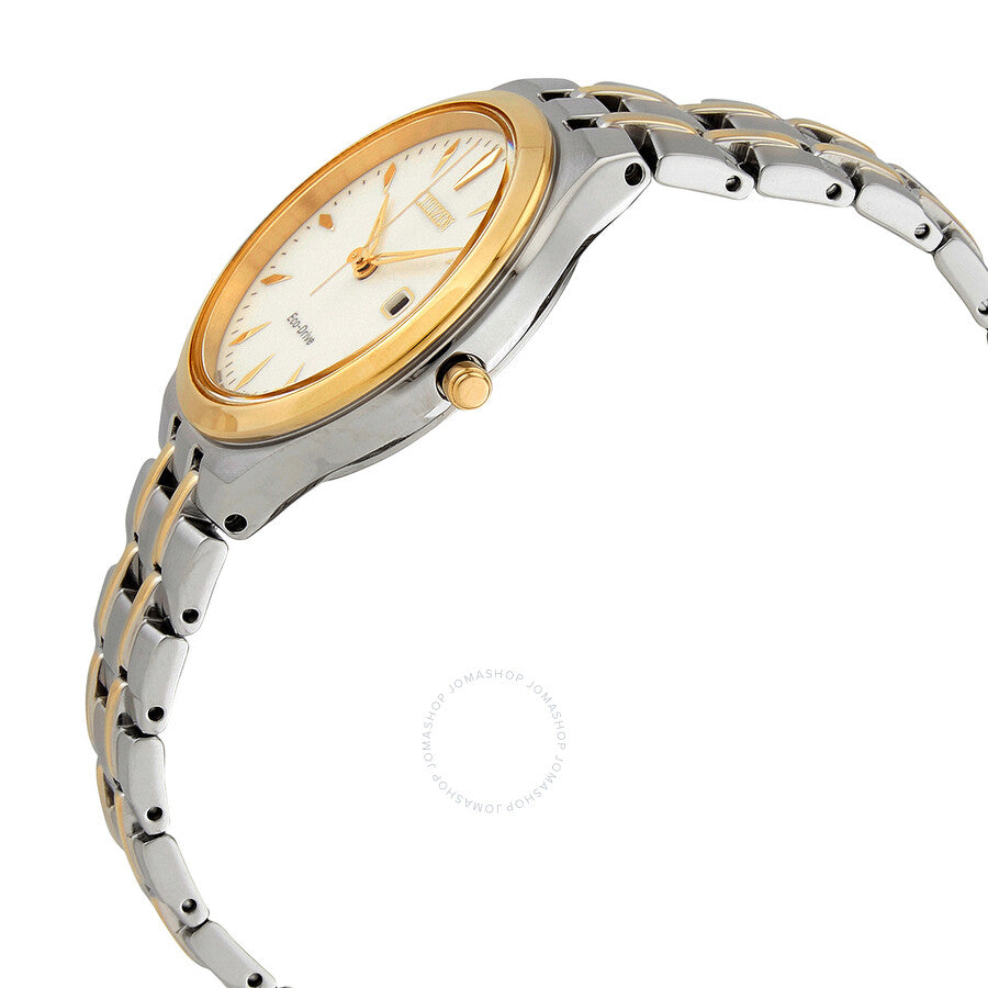 Citizen Eco-Drive White Dial Two-tone Ladies Watch EW2494-89B - Dawson Watches #2