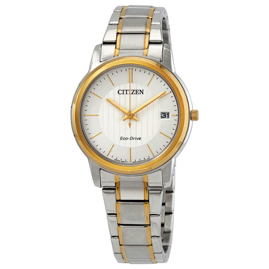 Citizen Eco-Drive White Dial Two-tone Ladies Watch FE6016-88A - Dawson Watches