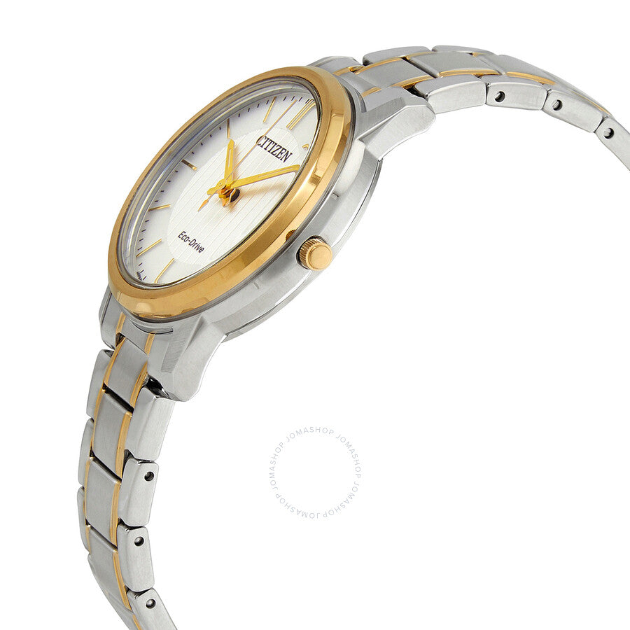 Citizen Eco-Drive White Dial Two-tone Ladies Watch FE6016-88A - Dawson Watches #2