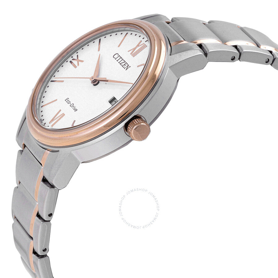 Citizen Eco-Drive White Dial Two-tone Men's Watch AW1676-86A - Dawson Watches #2