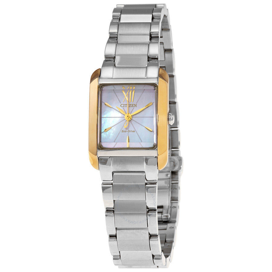 Citizen Eco-Drive White Mother of Pearl Dial Ladies Watch EW5554-82D - Dawson Watches