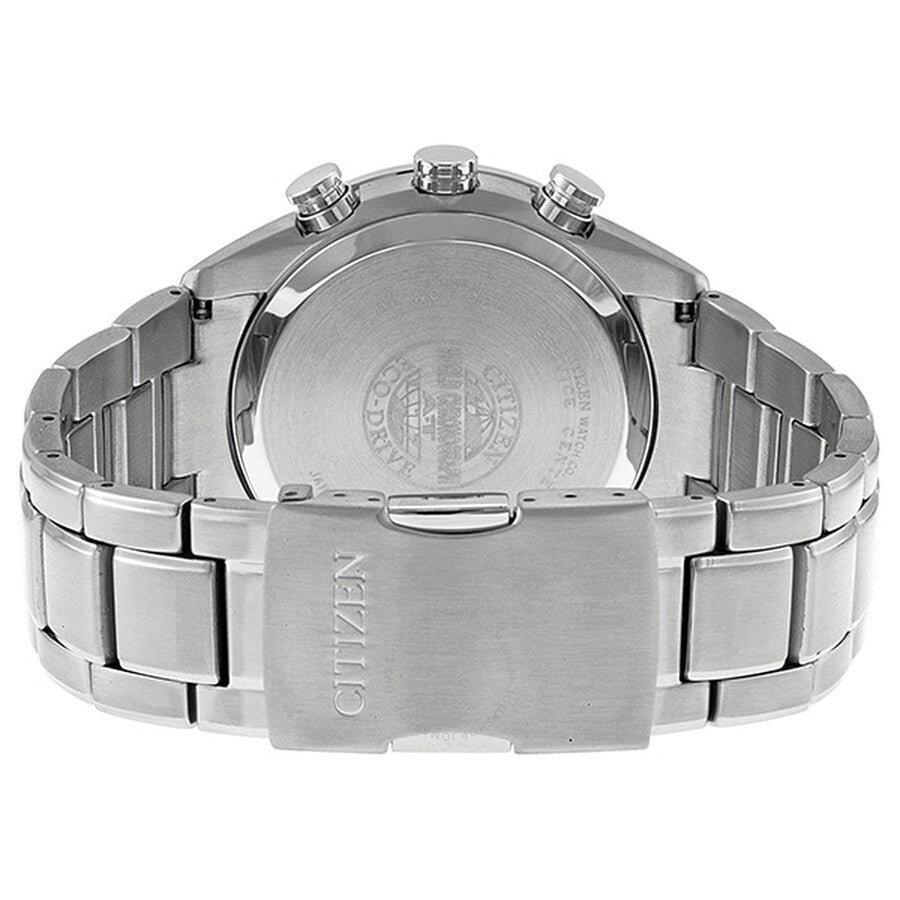 Citizen Eco-Drive World Chronograph A-T White Dial Stainless Steel Men's Watch AT8010-58B - Dawson Watches #3