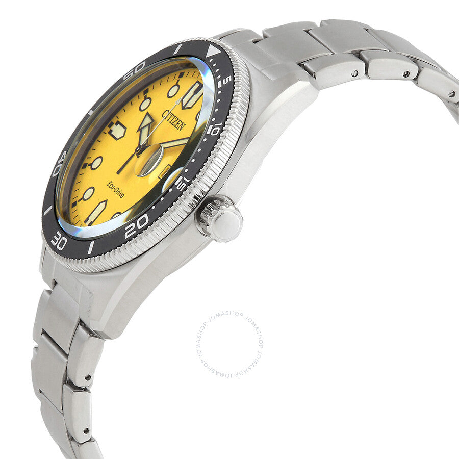 Citizen Eco-Drive Yellow Dial Men's Watch AW1760-81Z - Dawson Watches #2