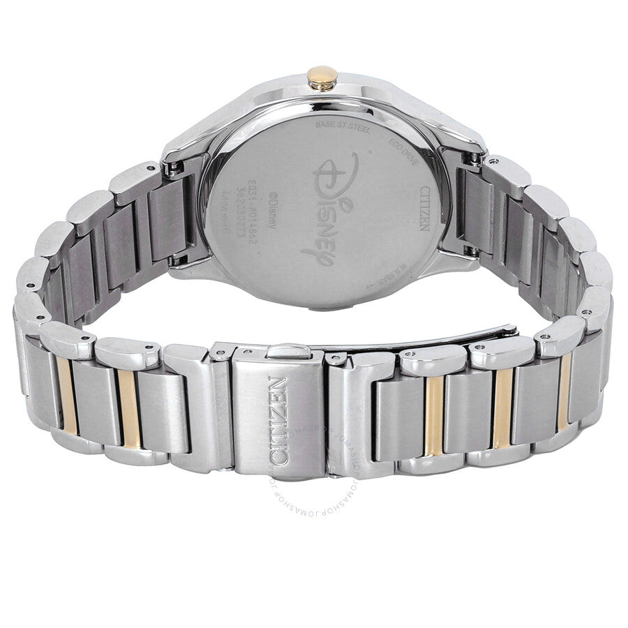 Citizen Falling Mickey & Minnie Silver Dial Two-Tone Ladies Watch EM0754-59W - Dawson Watches #3