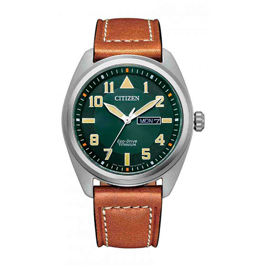 Citizen Garrison Eco-Drive Green Dial Men's Watch BM8560-11X - Dawson Watches
