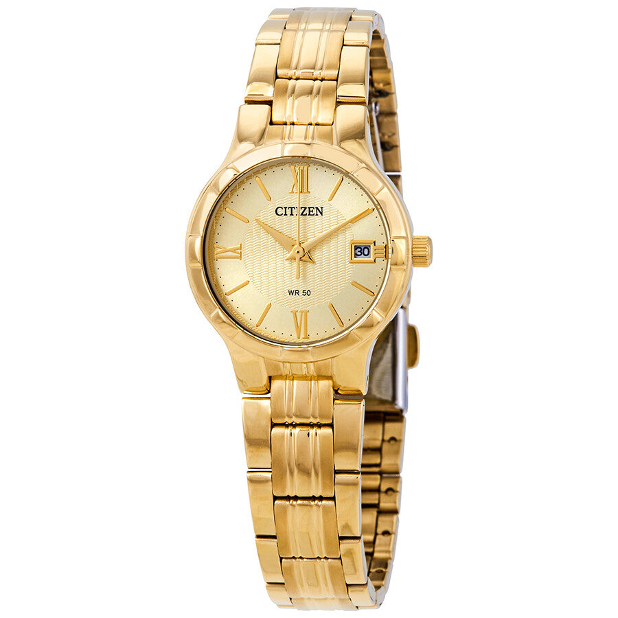 Citizen Gold Dial Ladies Watch EU6022-54P - Dawson Watches