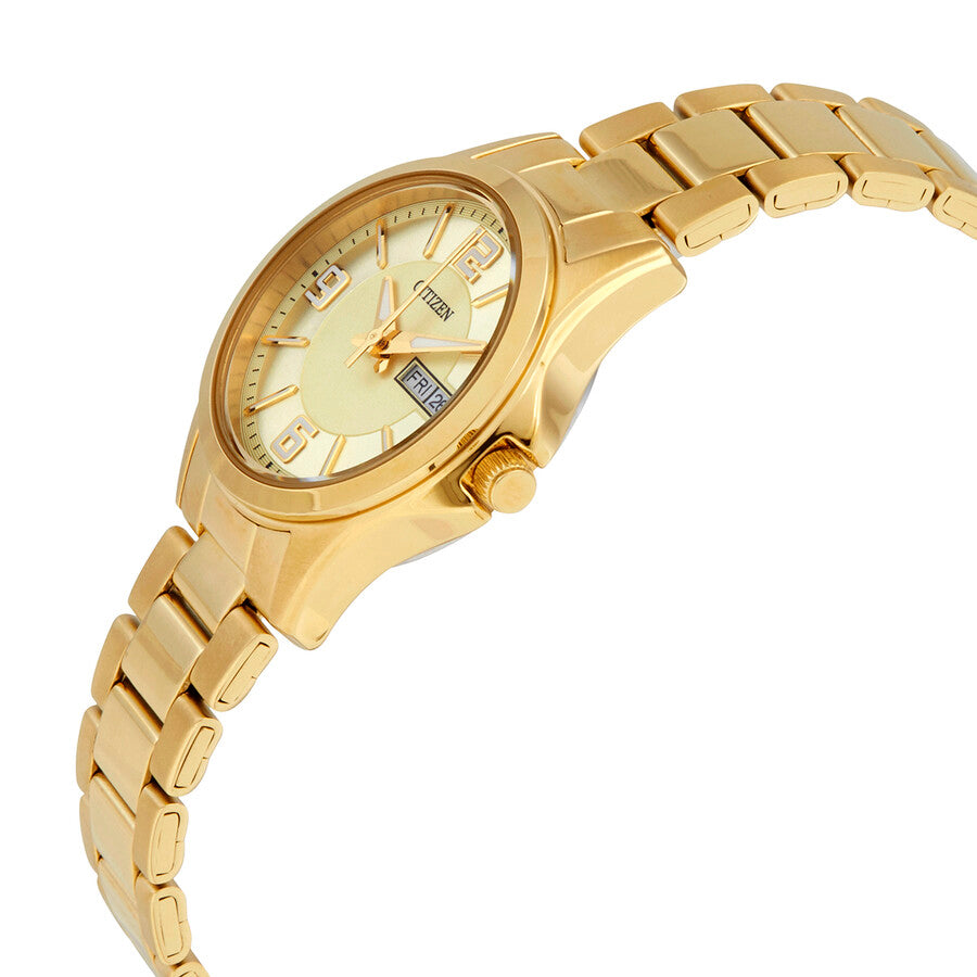 Citizen Gold Dial Quartz Ladies Watch EQ0593-51P - Dawson Watches #2