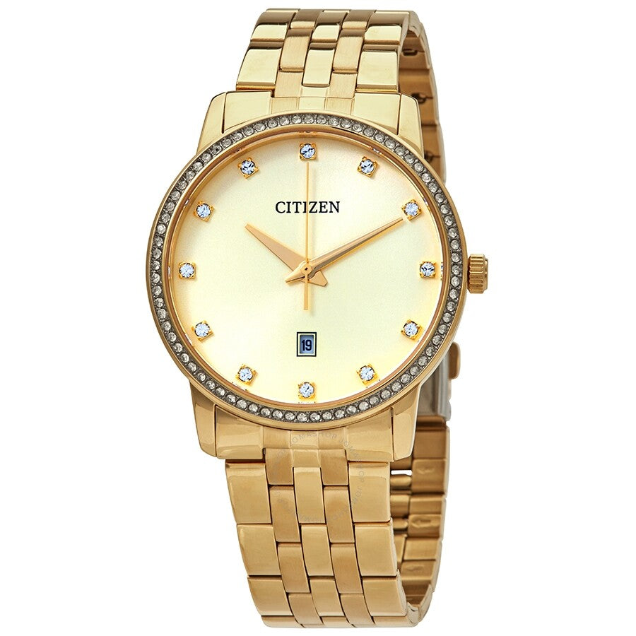 Citizen Gold Crystal Dial Yellow Gold-tone Ladies Watch BI5032-56P - Dawson Watches