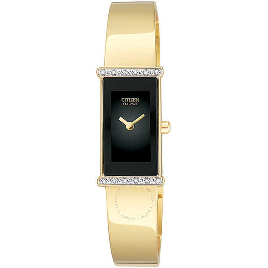 Citizen Gold-Tone Diamond Silhouette Ladies Watch EG2492-53E - Dawson Watches