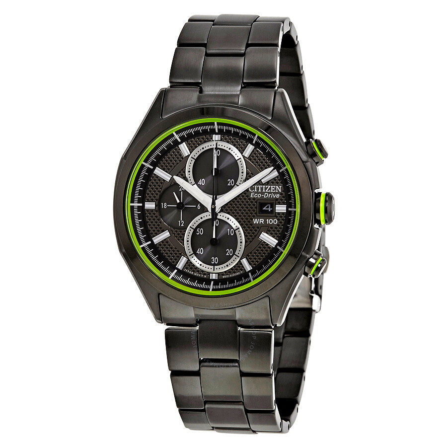 Citizen HTM Black Dial Black Ion-plated Men's Watch CA0435-51E - Dawson Watches