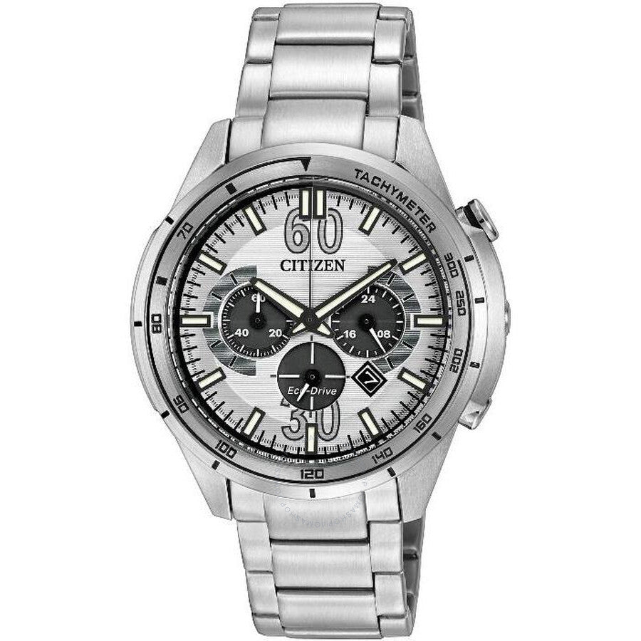 Citizen HTM Eco-Drive Chronograph Stainless Steel Men's Watch CA4121-57A - Dawson Watches