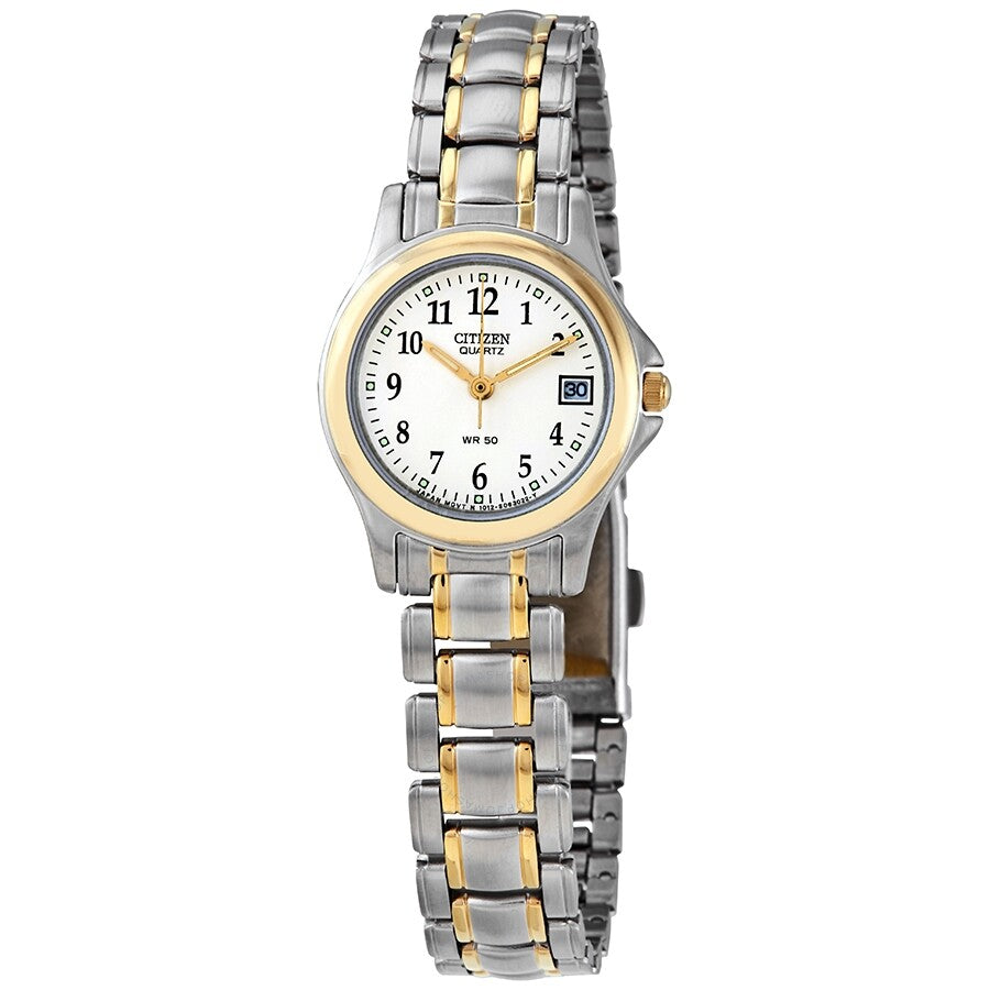 Citizen Ivory Dial Ladies Two Tone Watch EU1974-57A - Dawson Watches