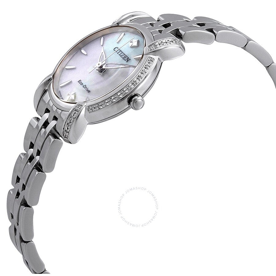 Citizen Jolie Eco-Drive Diamond Mother of Pearl Dial Ladies Watch EM0690-50D - Dawson Watches #2