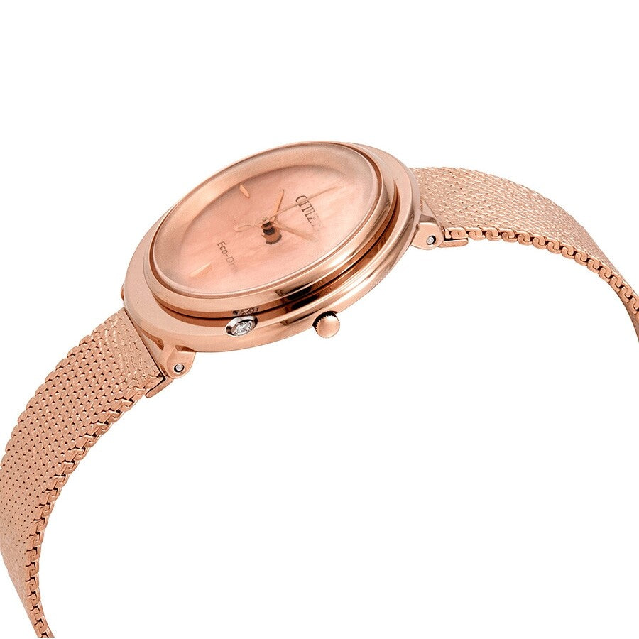 Citizen L Ambiluna Rose Mother of Pearl Dial Ladies Watch EM0643-50X - Dawson Watches #2