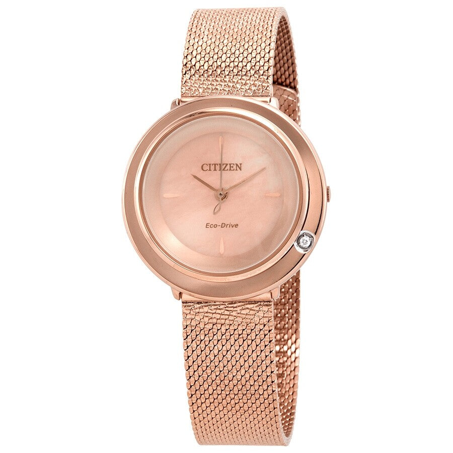 Citizen L Ambiluna Rose Mother of Pearl Dial Ladies Watch EM0643-50X - Dawson Watches
