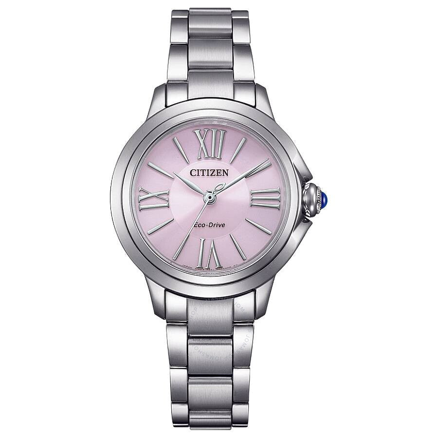 Citizen L Ceci Eco-Drive Pink Dial Ladies Watch EM1160-58X - Dawson Watches