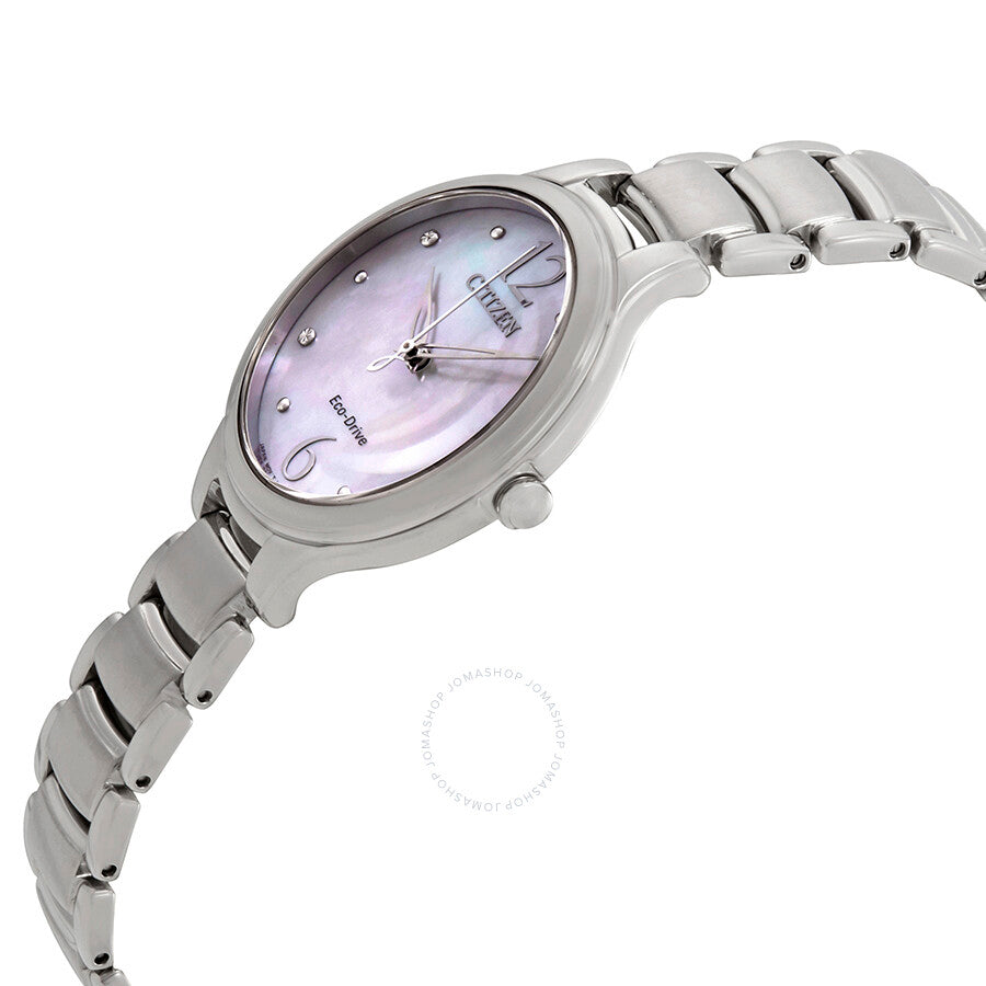 Citizen L Crystal Mother of Pearl Dial Ladies Watch EM0550-59D - Dawson Watches #2