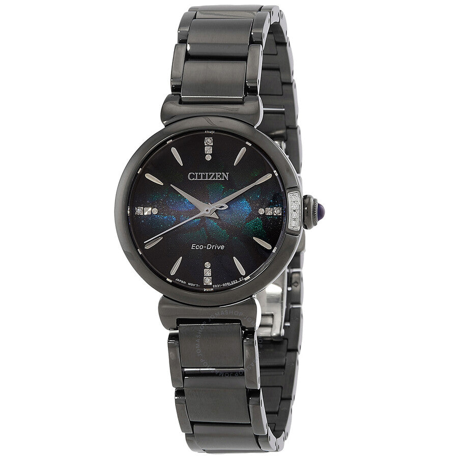 Citizen L Eco-Drive Black Dial Ladies Watch EM1067-88E - The Watches Men & Co