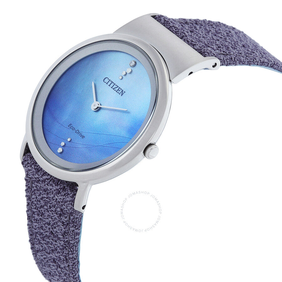 Citizen L Eco-Drive Blue Dial Ladies Watch EG7071-03L - Dawson Watches #2