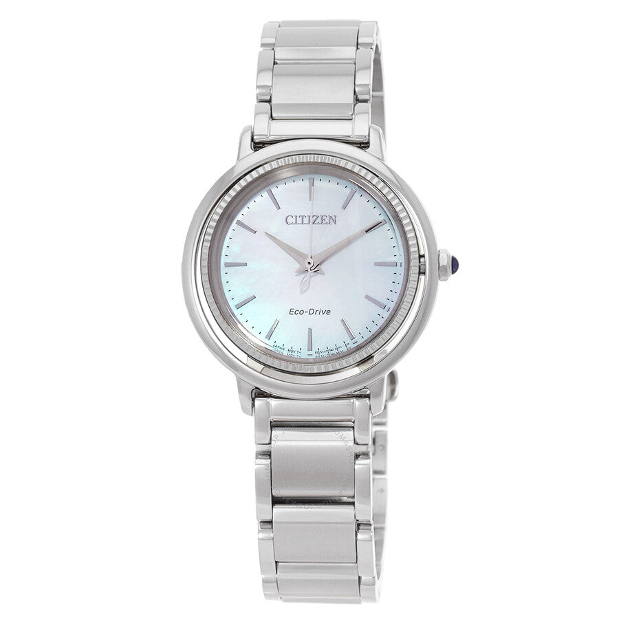 Citizen L Eco-Drive Blue Mother of Pearl Dial Ladies Watch EM1100-84D - Dawson Watches