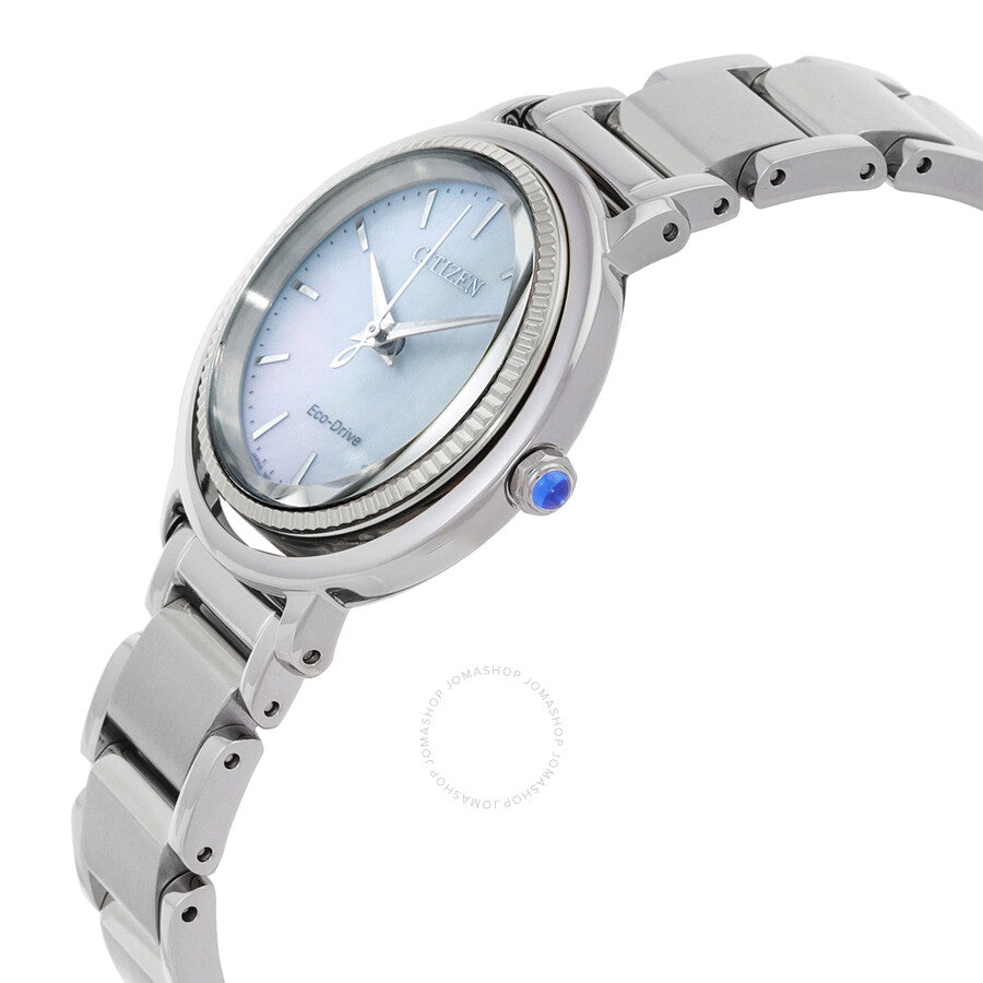 Citizen L Eco-Drive Blue Mother of Pearl Dial Ladies Watch EM1100-84D - Dawson Watches #2