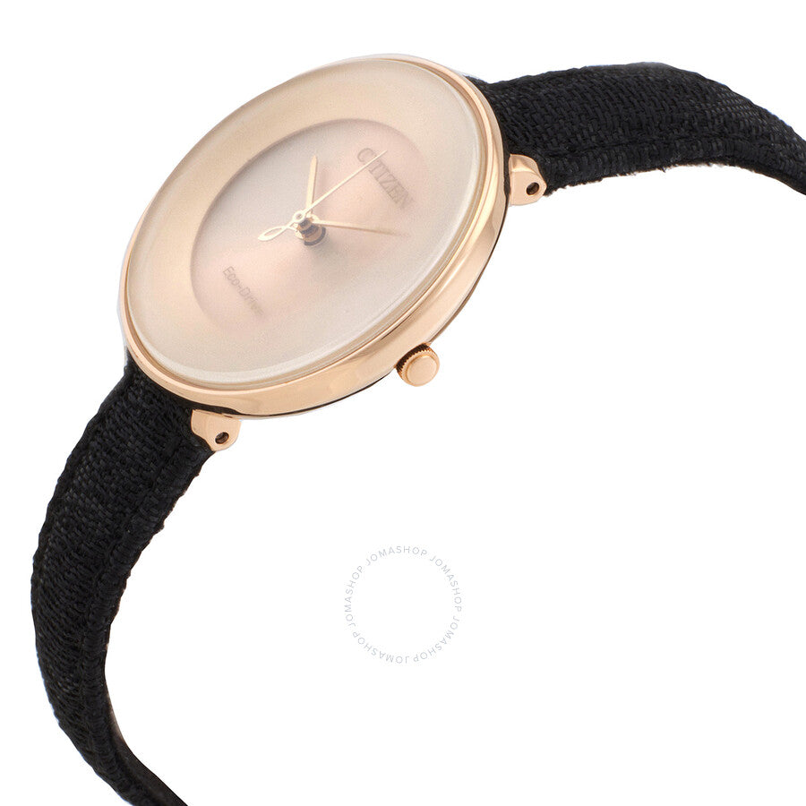 Citizen L Eco-Drive Champagne Dial Ladies Watch EM0608-42X - Dawson Watches #2