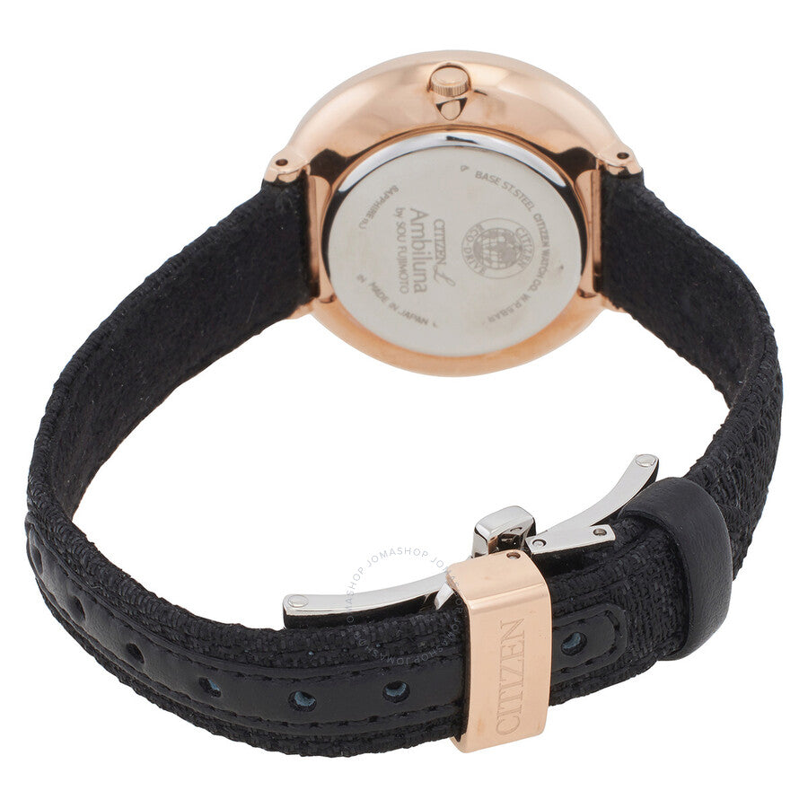 Citizen L Eco-Drive Champagne Dial Ladies Watch EM0608-42X - Dawson Watches #3